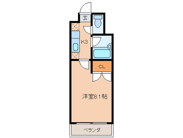 エフズ・フラッツ古船場の物件間取画像